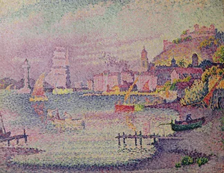 Saint-Tropez kikötőjének elhagyása, 1902